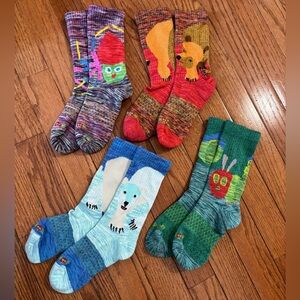 Bombas Eric Carle youth socks - 4pairs kids size y12-3